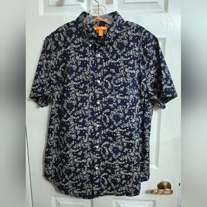 Joe Fresh Navy Floral Shirt Size XL